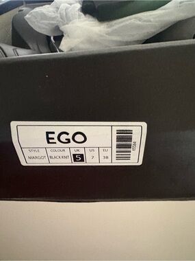 EGO Margot Black Knit Slip-On Shoes
